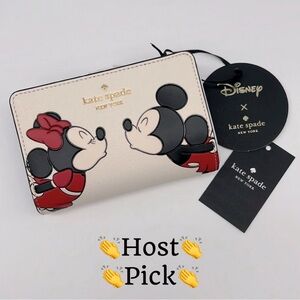Kate Spade Disney X Kate Spade New York Minnie Medium Compact Bifold Wallet